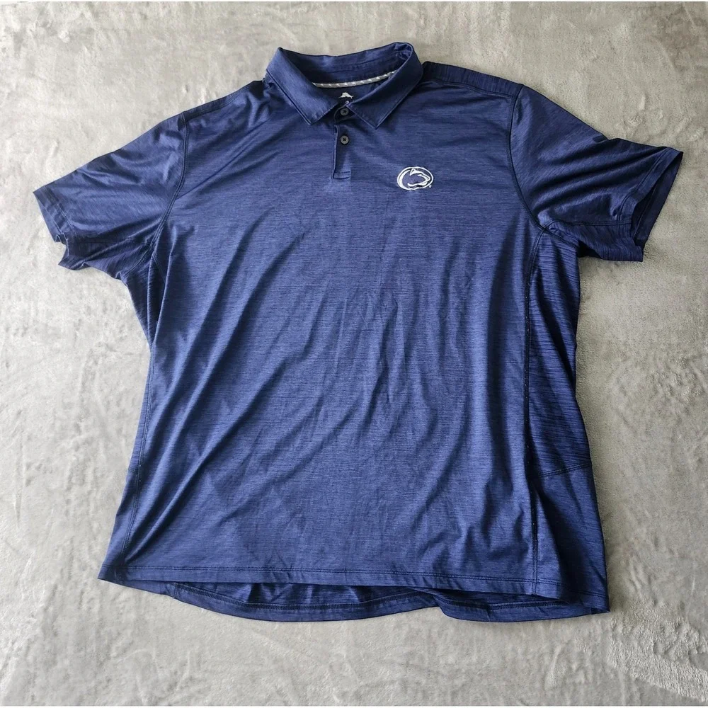 Tommy Bahama Polo Shirt Mens 3XL Blue IslandZone Performance Golf Big & Tall - Picture 1 of 12